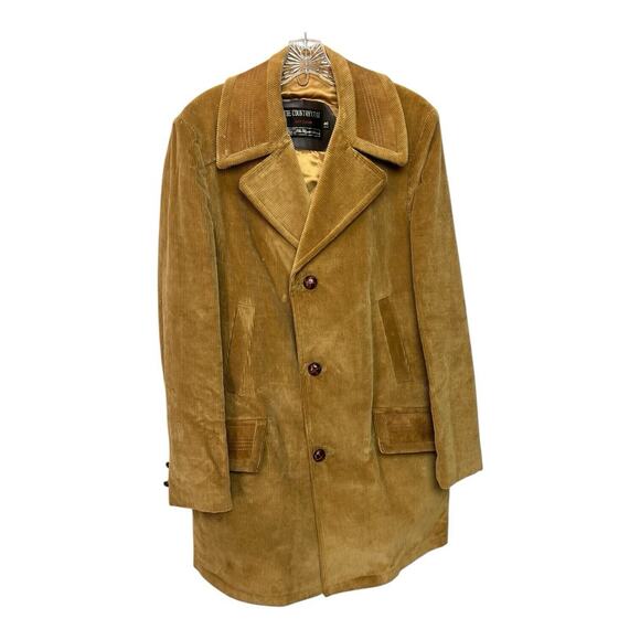 VINTAGE 1970'S SEARS THE COUNTRY COAT CORDUROY FLANNEL LINE JACKET MEN'S 40 Tall